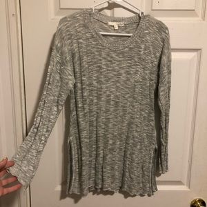 🌟SALE!🌟 Say What gray long sleeve rubbed sweater
